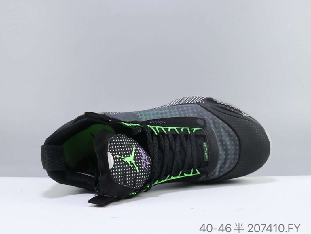 New Men Jordan 34 PF Black Jade Green Shoes